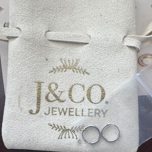 NEW J&CO Jewellery Baby Seamless Huggie Earrings - 925 Sterling Silver